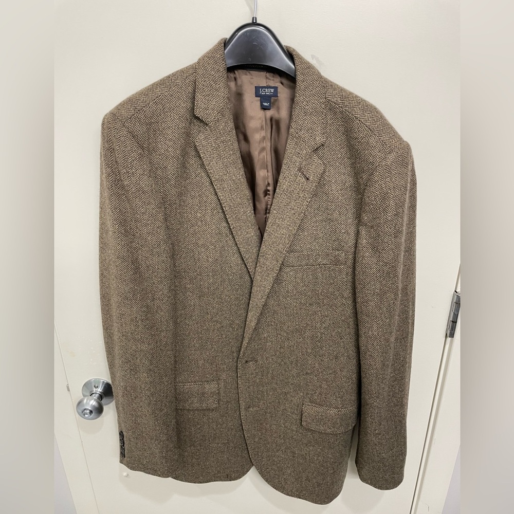 J crew tweed sports coat 100 percent Moon tweed